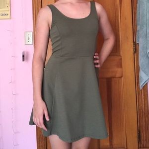 Primark skater dress, light green color, ribbed!!